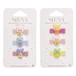 .CLIP PELO NIÑA FORRADOS MUÑEQUITAS