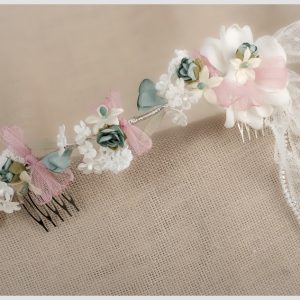 ZOYSAN TOCADO CEREMONIA COMUNIÓN VERDE 12769