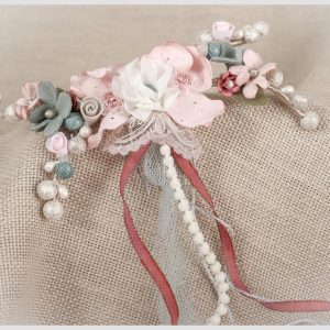 ZOYSAN TOCADO CEREMONIA COMUNIÓN MULTICOLOR FLORES 12743