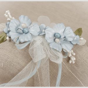 ZOYSAN TOCADO CEREMONIA COMUNIÓN FLORES 12755