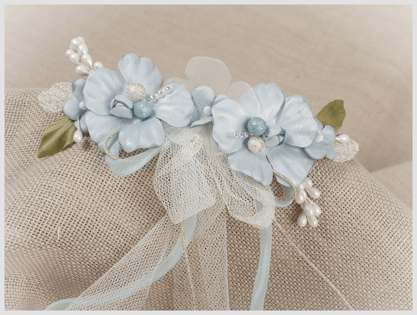 ZOYSAN TOCADO CEREMONIA COMUNIÓN FLORES 12755