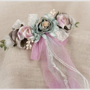 ZOYSAN TOCADO CEREMONIA COMUNIÓN MULTICOLOR FLORES 12758