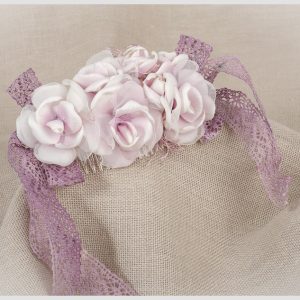 ZOYSAN TOCADO CEREMONIA COMUNIÓN FLORES 12765