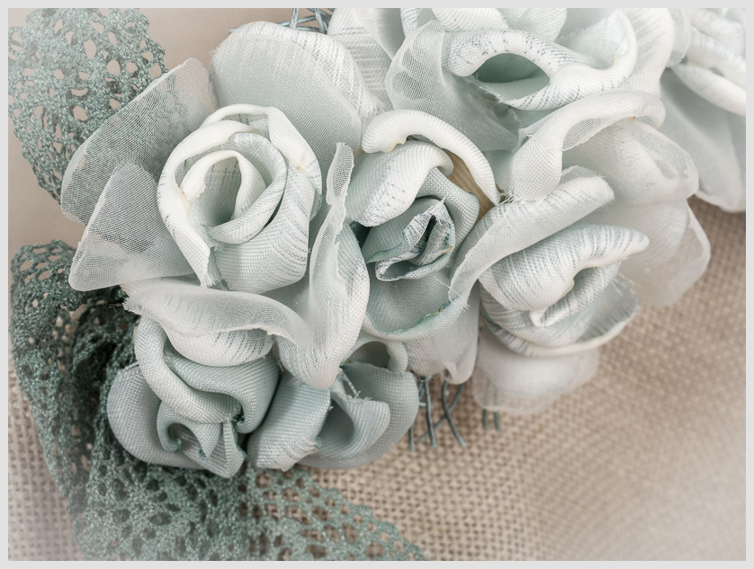 ZOYSAN TOCADO CEREMONIA COMUNIÓN FLORES 12765 - Imagen 2