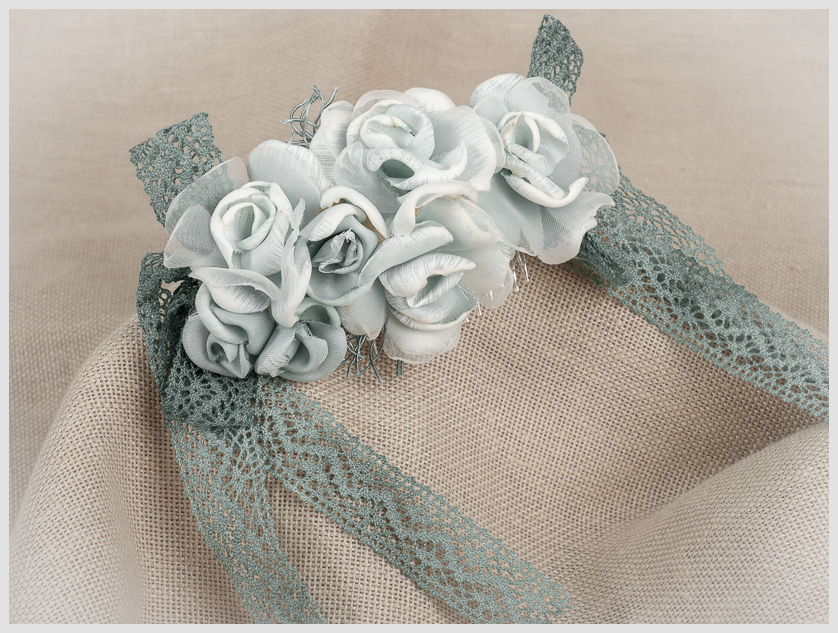 ZOYSAN TOCADO CEREMONIA COMUNIÓN FLORES 12765