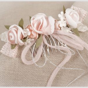 ZOYSAN TOCADO CEREMONIA COMUNIÓN FLORES 12766