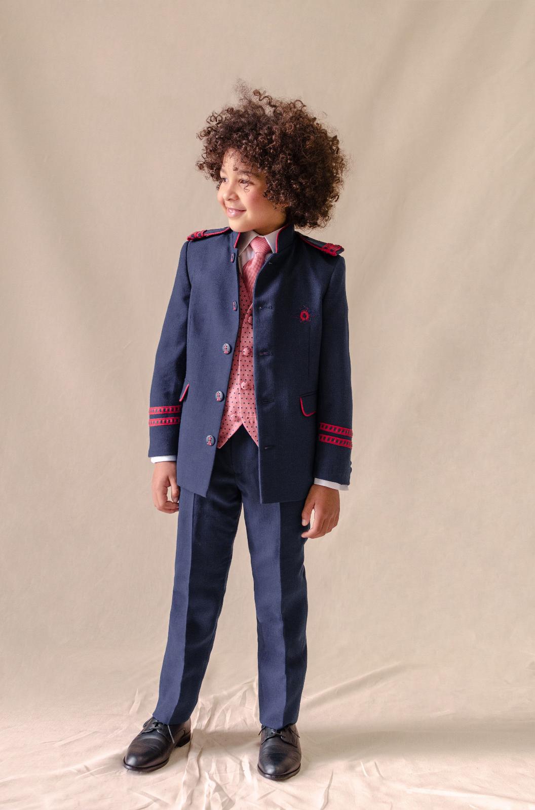 .TRAJE COMUNIÓN ALMIRANTE CUELLO MAO MARINO 2082