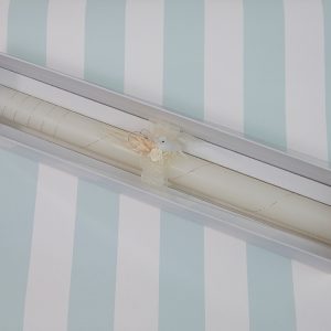 .Vela bautizo mate en color marfil