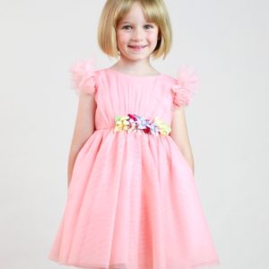 ..VESTIDO INFANTIL EN TUL MANDARINA 584400