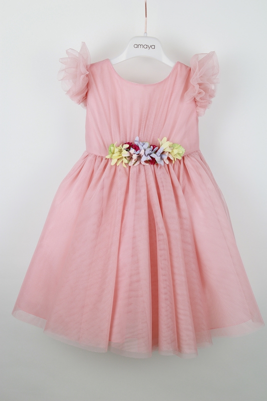 ..VESTIDO INFANTIL EN TUL MANDARINA 584400 - Imagen 2
