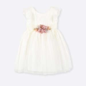 ..VESTIDO BAUTIZO EN TUL CRUDO-ROSA 593021