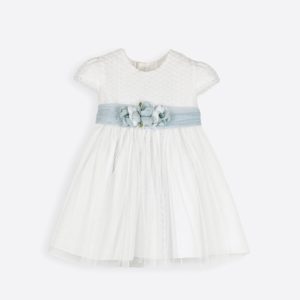 ..VESTIDO BAUTIZO EN TUL CRUDO-V.AGUA 593024