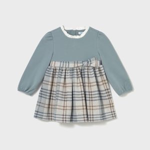 Vestido cuadros combinado bebé Mayoral Ref. 15-02903-068