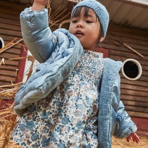 Vestido terciopelo con volantes bebé Mayoral Ref. 15-02909-026