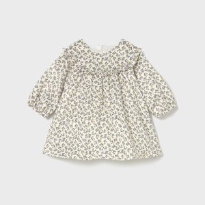 Vestido terciopelo estampado recién nacida Mayoral Ref. 15-02822-051