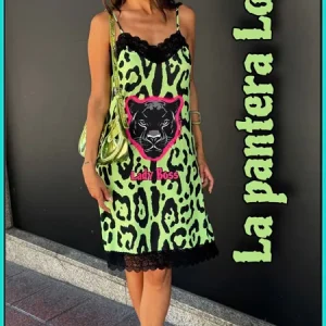 Vestido Lencero Lady Boss Pantera