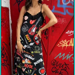 Vestido Lencero MISS ROCK PANTERA