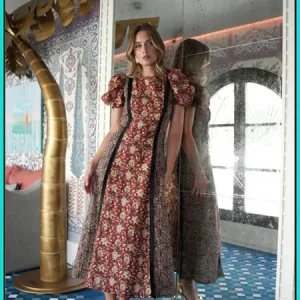 Vestido Masai Combinado Flecos