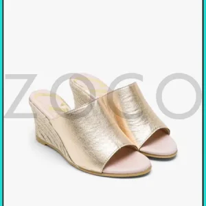 Zueco Cuña Napa Metalizado Oro CUPLÉ Ref. 107312-013-0702